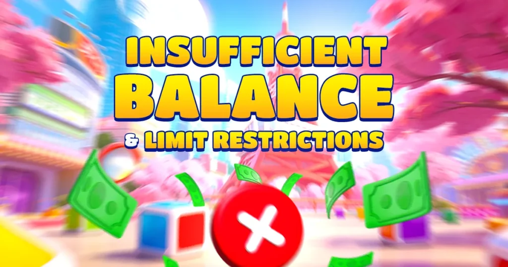 insufficient balance or limit restrictions